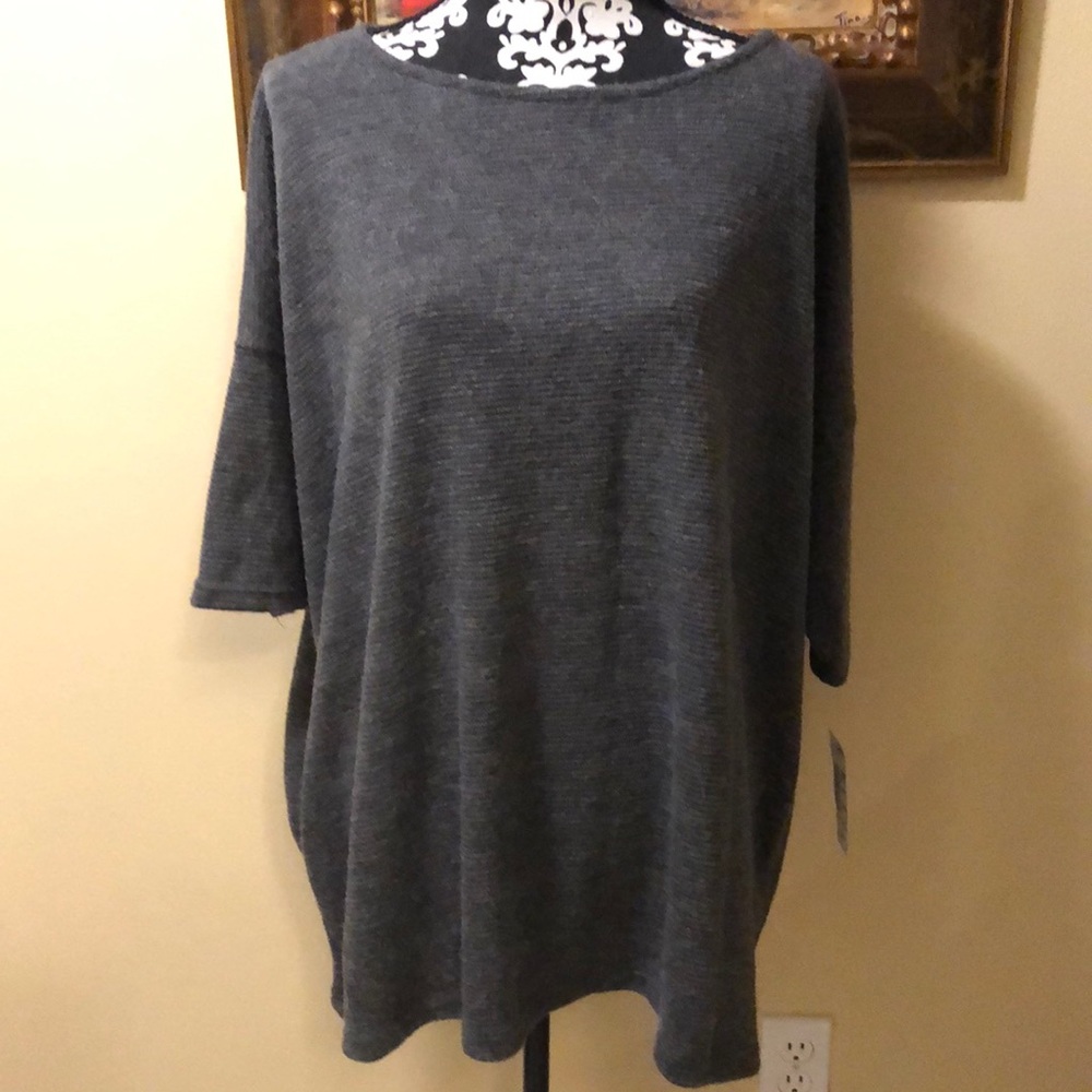 🐴Windhorse dolman sleeved oversized sweater, button detail at collar, pockets